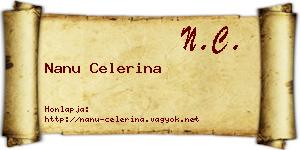 Nanu Celerina névjegykártya
